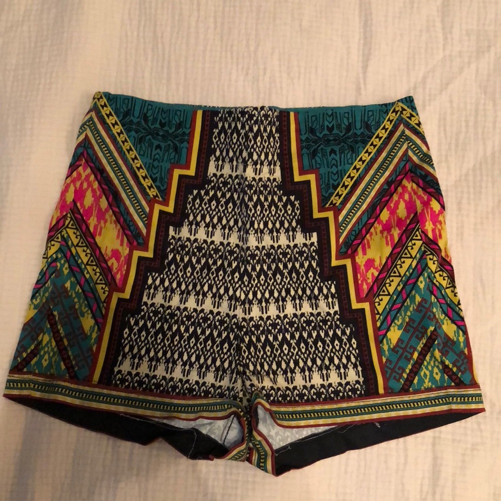 High-waisted Colorful Shorts